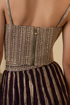 Wine Tissue Embellished Party Wear Lehenga
